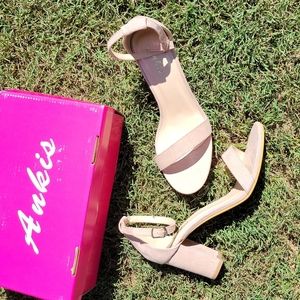 Ankis nude colored heels